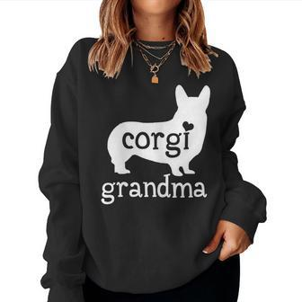 Corgi Grandma Cute Corgi Dog Lover Women Sweatshirt | Mazezy