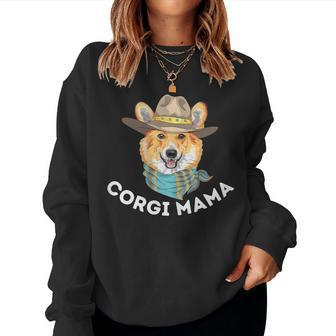 Corgi Mama Cute Welsh Corgi Owner Dog Lover Women Sweatshirt | Mazezy
