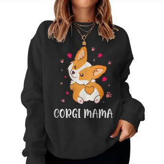 Corgi Mama Cute Welsh Corgi Owner Corgi Mom Women Sweatshirt | Mazezy