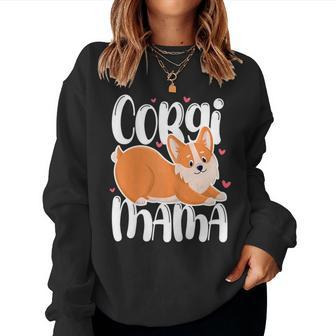Corgi Mama Corgi Mom Dog Kawaii Mother Women Sweatshirt | Mazezy