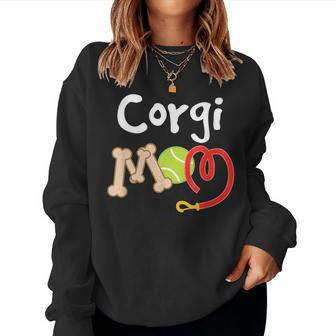 Corgi Mom Cute Dog Owner Women Sweatshirt | Mazezy