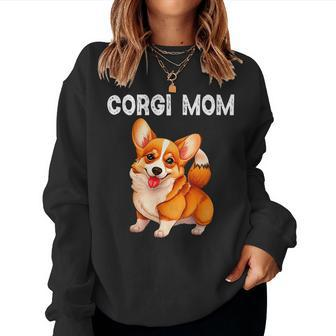 Corgi Mom Dog Welsh Corgi Corgi Mama Women Sweatshirt | Mazezy