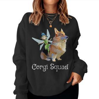 Corgi Squad Pembroke Welsh Corgi Fairy Retro Dog Lover Women Sweatshirt | Mazezy