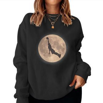 Cosmic Dunk Basketball Dunk Full Moon Men & Women Basketball Women Sweatshirt | Mazezy