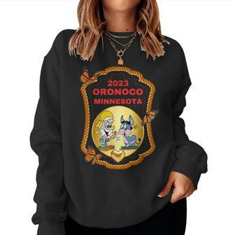 Cute 2023 Oronoco Minnesota Heart Of Gold Monarch Butterfly Butterfly s Women Sweatshirt | Mazezy UK