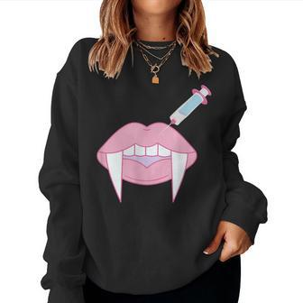 Cute Botox Lip Filler Nurse Injector Esthetician Halloween Women Sweatshirt | Mazezy