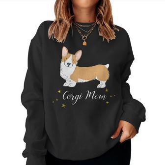 Cute Corgi Dog Mom T For Canine Lovers Women Sweatshirt | Mazezy