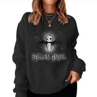 Cute Dark Gothic Fallen Angel Creepy Women Sweatshirt | Mazezy CA