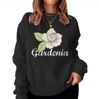 Cute Gardenia Flower Gardening Garden T Women Sweatshirt | Mazezy