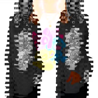 Cute Pansexual Panda Kawaii Subtle Pan Pride Women Sweatshirt | Mazezy