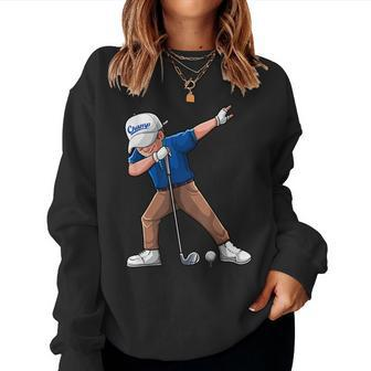 Dabbing Golf Player Golfing Golfer Sports Women Women Sweatshirt - Monsterry UK
