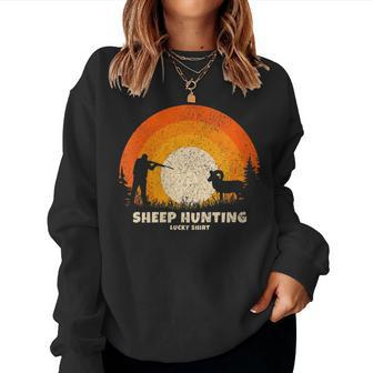 Dall Sheep Hunter Lucky Charm Bighorn Sheep Hunting Women Sweatshirt | Mazezy