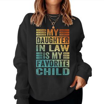 My Daughter-In-Law Is My Favorite Child Mother In Law Day Sweatshirt | Mazezy UK