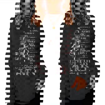 The Devil Saw Me With My Head Down Thought He'd Won Jesus Women Sweatshirt - Seseable