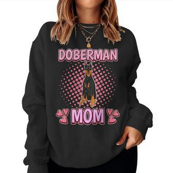 Doberman Mom Mommy Doberman For Mom Women Sweatshirt | Mazezy