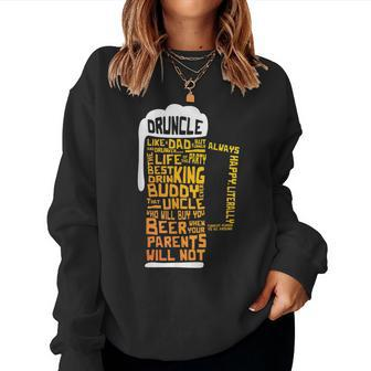 Druncle Uncles Beer Women Sweatshirt | Mazezy