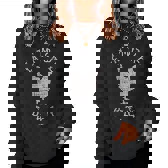 Eat More Beef Unique Funny Chicken Women Crewneck Graphic Sweatshirt - Thegiftio