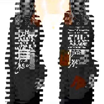 This Equity Analyst Needs Beer Women Sweatshirt | Mazezy