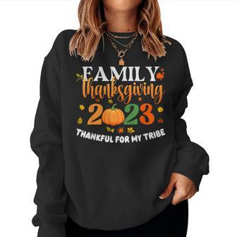 Family Thanksgiving 2023 Fall Autumn Turkey Matching Family Women Sweatshirt - Thegiftio