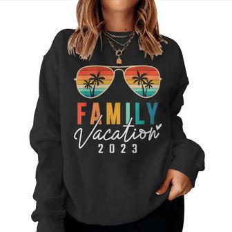 Family Vacation 2023 Beach Summer Matching For Men Women Kid Family Vacation s Women Sweatshirt | Mazezy