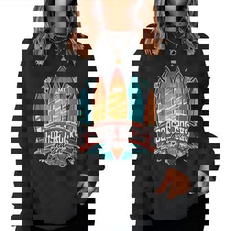 Five Vintage Surfboards - Goose Rocks Beach Me Women Sweatshirt | Mazezy