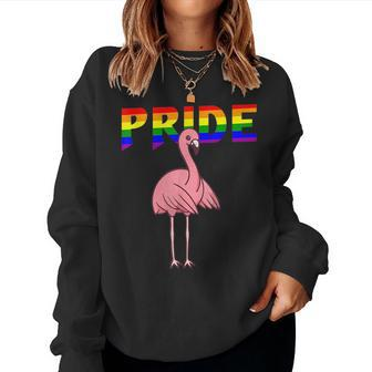 Flossing Flamingo Lesbian Bisexual Gay Lgbt Pride Women Sweatshirt | Mazezy