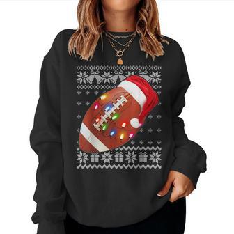 Football Christmas Ugly Christmas Sweater Women Sweatshirt - Seseable
