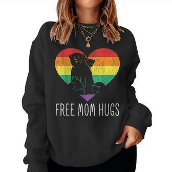 Free Mom Hugs Mama Bear Proud Mother Parent Pride Lgbt Mom Sweatshirt | Mazezy CA
