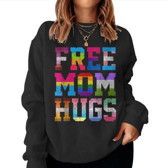 Free Mom Hugs For Pride Month Lgbt Women Sweatshirt | Mazezy DE