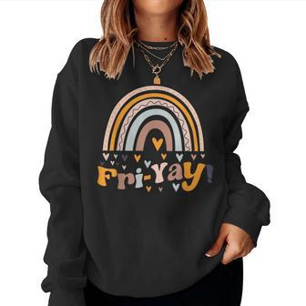Fri Yay Friday Lovers Fri-Yay Teacher Weekend Tie Dye Women Sweatshirt - Monsterry DE