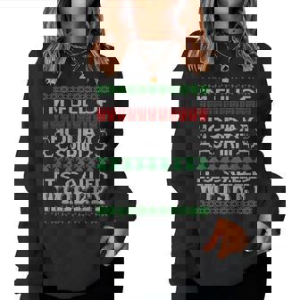 Im Full Of Holiday Spirit Called Whiskey Ugly Xmas Women Sweatshirt | Mazezy