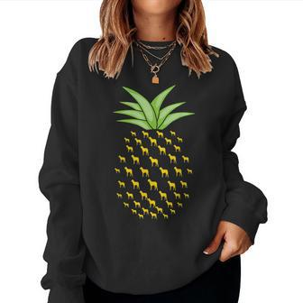 Cao De Castro Laboreiro Dog Ananas Pineapple Women Sweatshirt | Mazezy