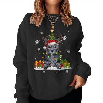 Cat Lovers Cute Korat Cat Ugly Christmas Sweater Women Sweatshirt - Monsterry CA