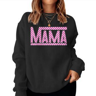 Checkered Mama Color Women Sweatshirt - Monsterry AU