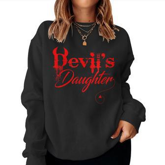Devil's Daughter Halloween Costume Horror Halloween Costume Women Sweatshirt | Mazezy