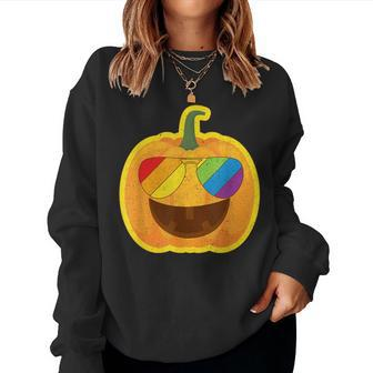 Fall Pumpkin Happy Halloween Pumpkin Happy Halloween Women Sweatshirt | Mazezy