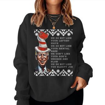 Joe Biden Christmas T Ugly Christmas Sweater Women Sweatshirt | Mazezy AU