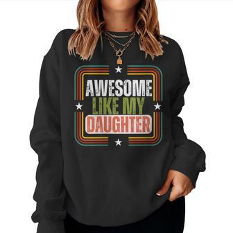 Mom & Dad From Daughter Parents' Day Women Sweatshirt | Mazezy