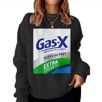 Nurse Pharmacy Halloween Costume Gas-X Extra Strength Women Sweatshirt | Mazezy