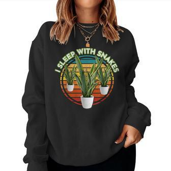 Saint George's Sword Mother-In-Laws Tongue House Plant Women Sweatshirt | Mazezy
