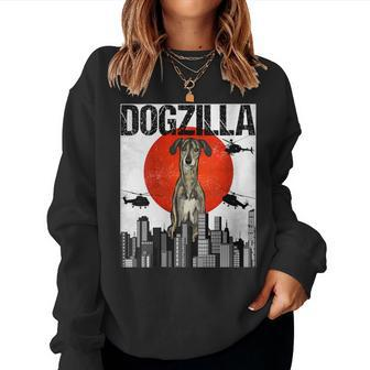 Vintage Japanese Dogzilla Sloughi Women Sweatshirt | Mazezy