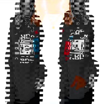 Game On 1St Grade Back To School 1St Grade Level Unlocked Women Sweatshirt | Mazezy