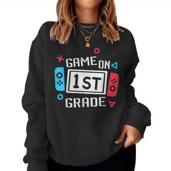 Game On 1St Grade First Grade Back To School Women Crewneck Graphic Sweatshirt - Monsterry
