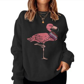 Gay Lgbt Flamingo Cute Lesbian Flag Color Bird Lover Women Sweatshirt | Mazezy