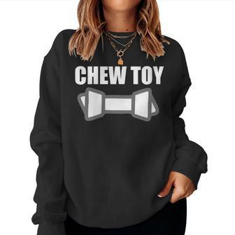 Gay Pride Pup Chew Toy Women Sweatshirt | Mazezy