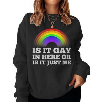 Gay For Men Pride Rainbow Stuff Lgbt Women Sweatshirt | Mazezy