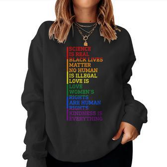 Gay Pride Science Is Real Black Lives Matter Rights Sweatshirt | Mazezy