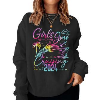 Girls Gone Cruising 2024 Girls Matching Cruise Tie Dye Women Sweatshirt | Mazezy