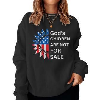 Gods Children Are Not For Sale Religion Women Sweatshirt | Mazezy
