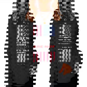 Gods Children Are Not For Sale Women Sweatshirt | Mazezy